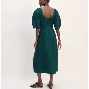 The Linen Short Sleeve Scoop Midi Dress by Everlane Women’s size 4
